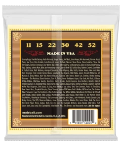 ERNIE BALL 2045 EARTHWOOD SILK & STEEL SOFT 80/20 BRONZE ACOUSTIC GUITAR STRINGS - 11-52 GAUGE