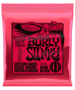 ERNIE BALL 2226 BURLY SLINKY NICKEL WOUND ELECTRIC GUITAR STRINGS - 11-52 GAUGE