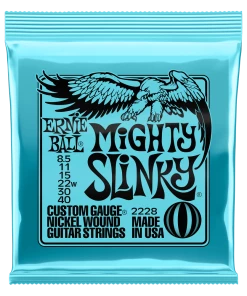 ERNIE BALL 2228 MIGHTY SLINKY NICKEL WOUND ELECTRIC GUITAR STRINGS 8.5 - 40 GAUGE