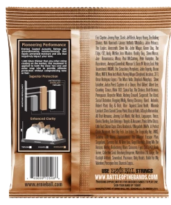 ERNIE BALL 2548 EVERLAST LIGHT COATED PHOSPHOR BRONZE ACOUSTIC GUITAR STRINGS - 11-52 GAUGE