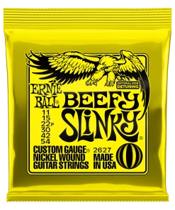 ERNIE BALL 2627 BEEFY SLINKY NICKEL WOUND ELECTRIC GUITAR STRINGS - 11-54 GAUGE