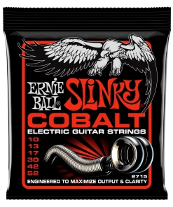 ERNIE BALL 2715 SKINNY TOP HEAVY BOTTOM SLINKY COBALT ELECTRIC GUITAR STRINGS - 10-52 GAUGE