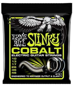 ERNIE BALL 2721 REGULAR SLINKY COBALT ELECTRIC GUITAR STRINGS - 10-46 GAUGE
