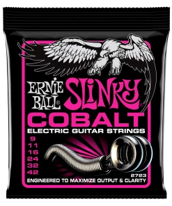 ERNIE BALL 2723 SUPER SLINKY COBALT ELECTRIC GUITAR STRINGS - 9-42 GAUGE