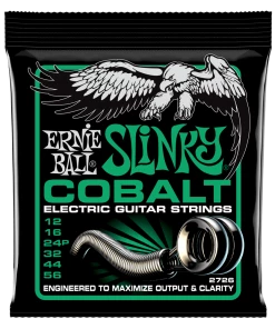 ERNIE BALL 2726 NOT EVEN SLINKY COBALT ELECTRIC GUITAR STRINGS - 12-56 GAUGE