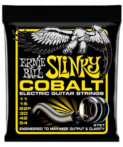 ERNIE BALL 2727 BEEFY SLINKY COBALT ELECTRIC GUITAR STRINGS - 11-54 GAUGE