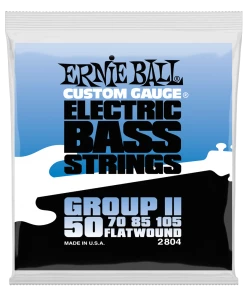 ERNIE BALL 2804 FLATWOUND GROUP II ELECTRIC BASS STRINGS - 50-105 GAUGE