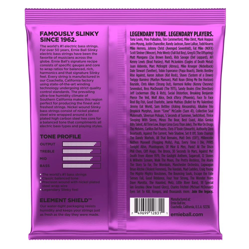 Hot Sale โค๏ธ ERNIE BALL 2831 POWER SLINKY NICKEL WOUND ELECTRIC BASS STRINGS - 55-110 GAUGE ๐ 2 ERNIE BALL 2831 POWER SLINKY NICKEL WOUND ELECTRIC BASS STRINGS - 55-110 GAUGE