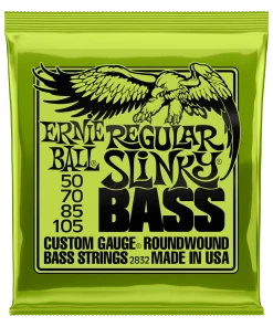ERNIE BALL 2832 REGULAR SLINKY NICKEL WOUND ELECTRIC BASS STRINGS - 50-105 GAUGEPOWER SLINKY NICKEL WOUND ELECTRIC BASS STRINGS - 55-110 GAUGE