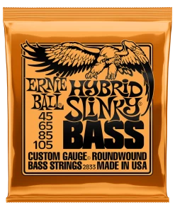 ERNIE BALL 2833 HYBRID SLINKY NICKEL WOUND ELECTRIC BASS STRINGS - 45-105 GAUGE
