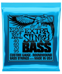 ERNIE BALL 2835 EXTRA SLINKY NICKEL WOUND ELECTRIC BASS STRINGS - 40-95 GAUGE