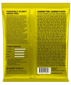 ERNIE BALL 2840 BEEFY SLINKY NICKEL WOUND ELECTRIC BASS STRINGS - 65-130 GAUGE