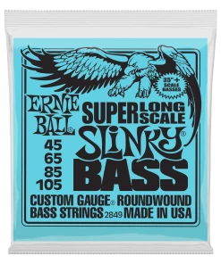 ERNIE BALL 2849 SUPER LONG SCALE SLINKY ELECTRIC BASS STRINGS - 45-105 GAUGE