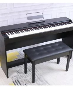 Digital Pianos Maestro MDP400STAND 88 Note Digital Piano P-125 Style With Hammer Weighted Keys & Full Stand With 3 Pedals
