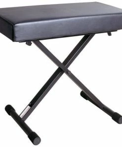 JJ Music Sales Accessories Deluxe X Style Padded Folding Piano Keyboard Bench