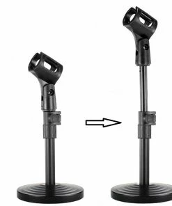 JJ Music Sales Mini Microphone Stand With Extendable Neck & Clip