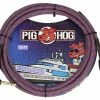 Pig Hog USA PIG HOG "RIVIERA PURPLE" INSTRUMENT CABLE, 10FT RIGHT ANGLE