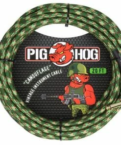 Pig Hog USA PIG HOG "CAMOUFLAGE" INSTRUMENT CABLE, 20FT RIGHT ANGLE Instrument Cables