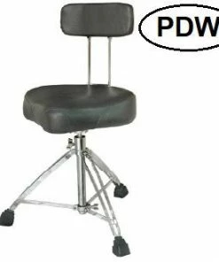 Ride Cymbals PDW DRUMS DG-6 Ergo-Rider Style Pro Drum Throne With Backrest