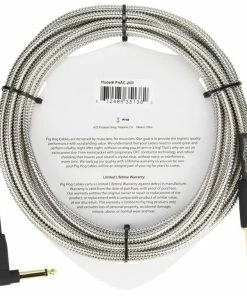 Pig Hog USA PIG HOG "ARMOR CLAD" INSTRUMENT CABLE, 20FT RIGHT ANGLE