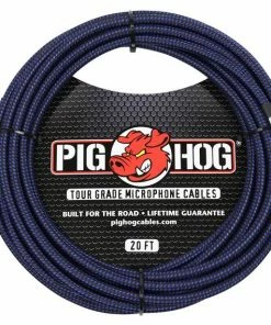 Pig Hog USA Cables PIG HOG BLACK & BLUE WOVEN MIC CABLE, 20FT XLR