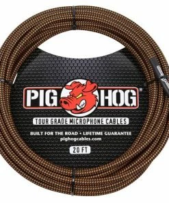 Pig Hog USA PIG HOG BLACK & ORANGE WOVEN MIC CABLE, 20FT XLR Cables