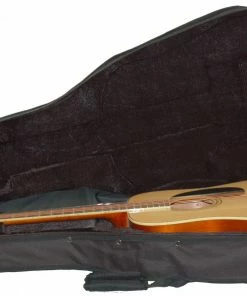 JJ Music Sales Cases Acoustic Dreadnought Hardshell Light Weight Nylon Covered Hardshell Foam Guitar Case