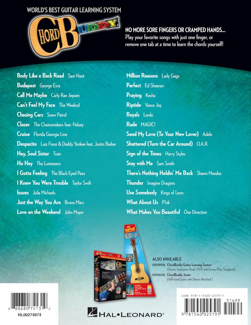 Cheap ✔️ Hal Leonard USA ChordBuddy Pop Hits Songbook ⌛ 2 Hal Leonard USA ChordBuddy Pop Hits Songbook