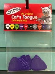 The Original Cat's Tongue Grip Brain Purple Picks - .60 Mm, 10 Pack