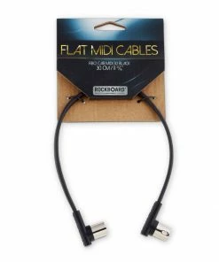 Rock Board By Warwick RockBoard Flat MIDI Cable - Black, 30 Cm / 11 13/16"