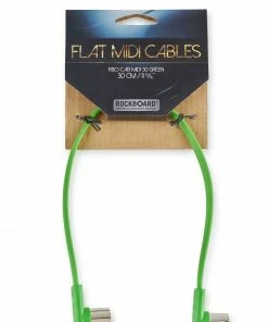 Rock Board By Warwick RockBoard Flat MIDI Cable - Green, 30 Cm / 11 13/16"