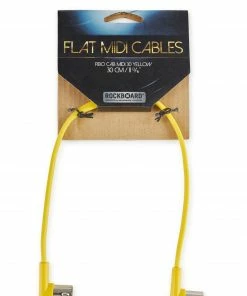 Rock Board By Warwick RockBoard Flat MIDI Cable - Yellow, 30 Cm / 11 13/16"