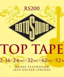 ROTO SOUND RS200 TOP TAPE FLATWOUND ELECTRIC GUITAR | 12-52