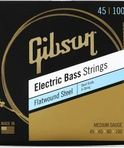 Gibson SBG-FWSSM Flatwound Electric Bass Strings Short Scale -.045-.100 Medium