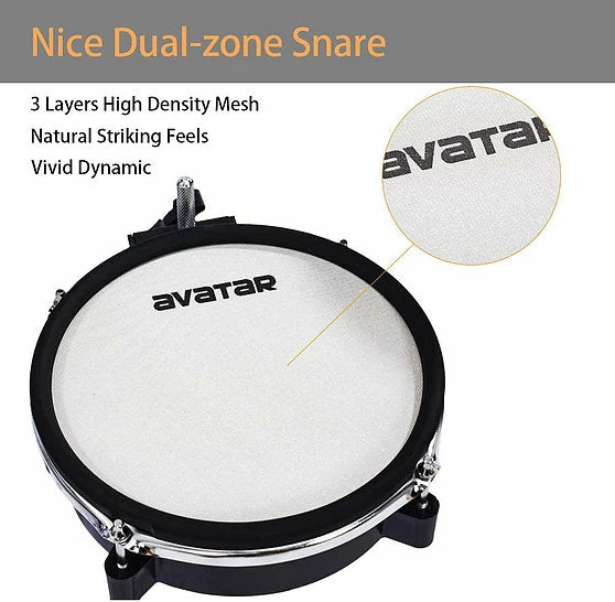 Buy โจ Avatar Electronic Drums - Surge Mesh Kit Complete Acoustic Drums ๐ 2 Avatar Electronic Drums - Surge Mesh Kit Complete Acoustic Drums