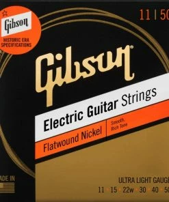 Gibson SEG-FW11 Flatwound Electric Guitar Strings - .011-.050 Ultra-Light Gauge