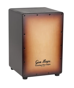 Gon Bops Tumbao Pro Cajon Burnt Toast Burst With Carrying Bag Percussion