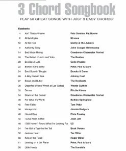 Hal Leonard USA THE UKULELE 3 CHORD SONGBOOK Play 50 Great Songs With Just 3 Easy Chords! Print Music