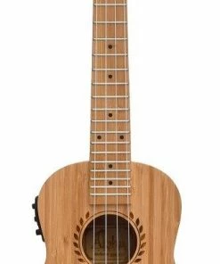 ALOHA Bamboo Solid Top Back & Sides Electric Concert Ukulele With Tuner