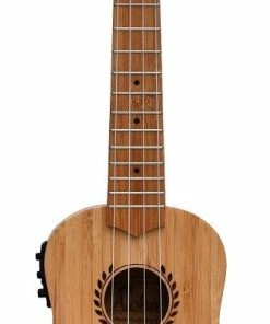 ALOHA Bamboo Solid Top Back & Sides Electric Soprano Ukulele With Tuner