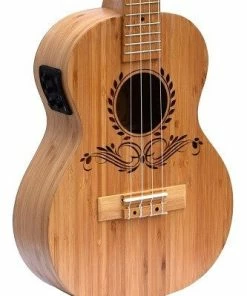 ALOHA Bamboo Solid Top Back & Sides Electric Soprano Ukulele With Tuner