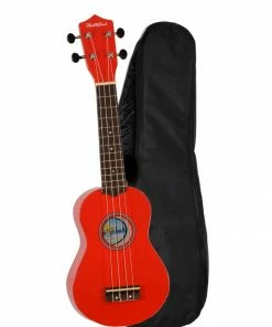 Hula Beach USA Colorful Wood Soprano Ukulele With Bag Ukuleles