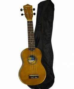 Hula Beach USA Colorful Wood Soprano Ukulele With Bag Ukuleles