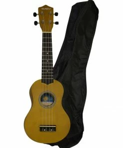 Hula Beach USA Colorful Wood Soprano Ukulele With Bag Ukuleles