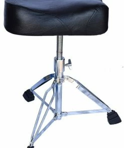 PDW DRUMS DG-7 LEATHER TOP BIKE SEAT - DRUM THRONE - BLACK Hardware