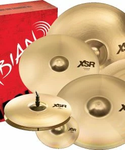 SABIAN XSR5006B XSR Complete Set 6-Pack Cymbal Package Made In Canada Cymbal Sets