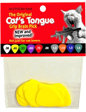 Accessories The Original Cat's Tongue Grip Brain Yellow Picks - .46 Mm, 10 Pack