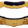 Percussion Gon Bops Yellow Tambourine W/Brass Jingles