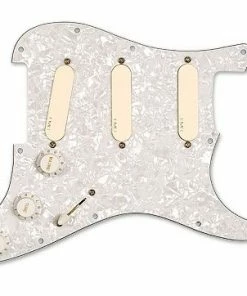 EMG USA EMG David Gilmour Strat Pickguard Setup DG20 - SA/SA/SA Ivory 3 Ply White Pearloid Pickguard