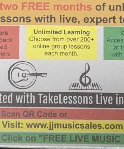 JJ Music Sales 2 Months Of FREE Live Online Music Lessons JJ Music Sales